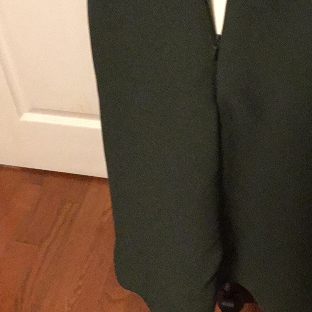 Banana Republic Green A-line Dress 3/4 Sleeve Crew Neck - Picture 6 of 9